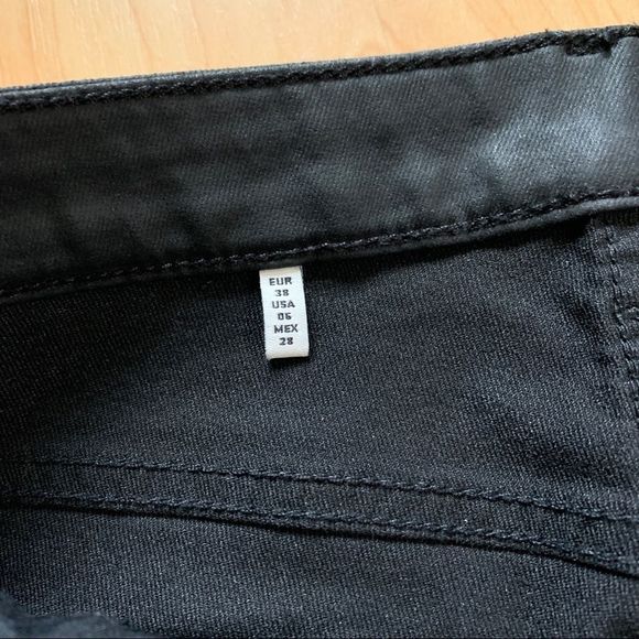 Black Zara Jeans Size 6 - Picture 5 of 10